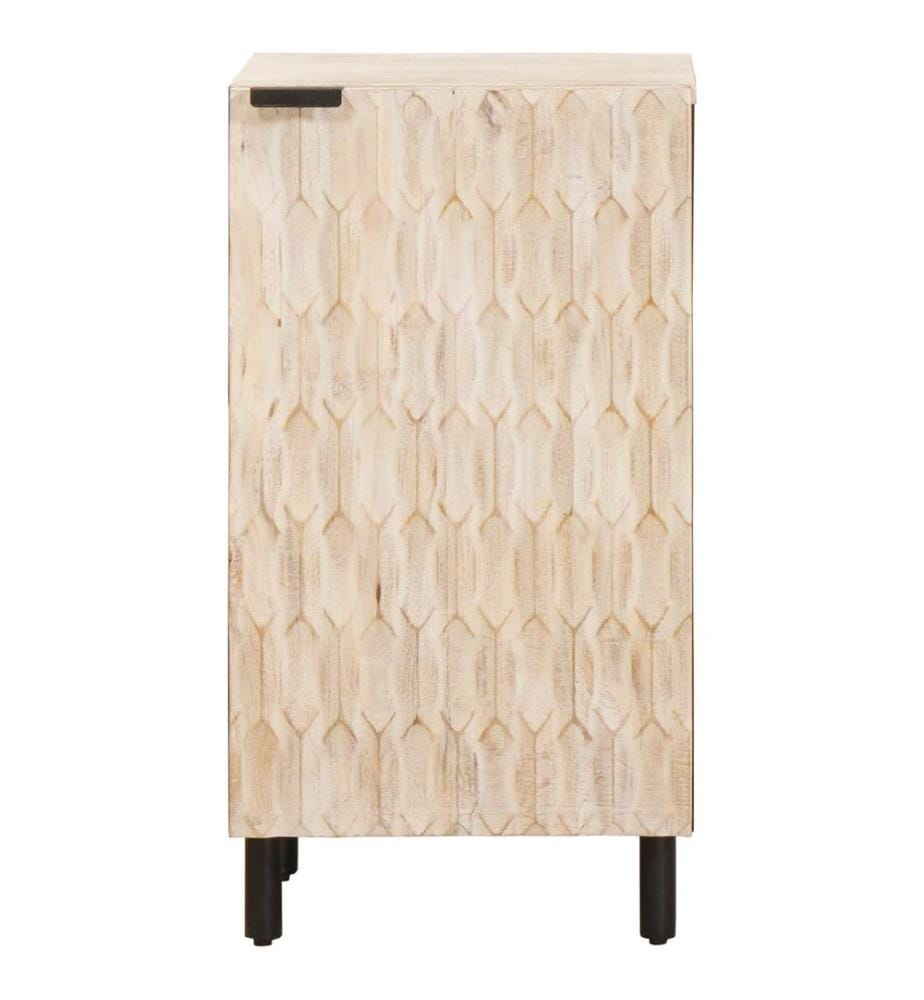 Buffet avec stockage Finition Lavage Blanc 40 x 33 x 75 cm