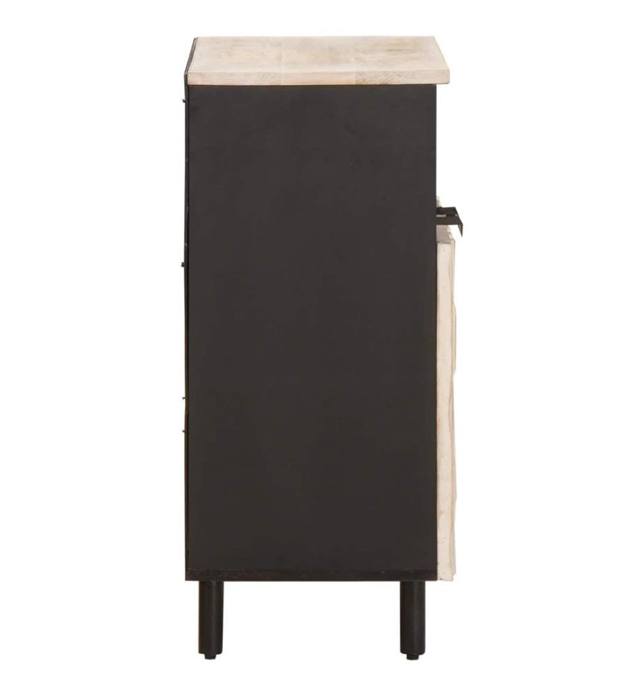 Buffet avec stockage Finition Lavage Blanc 60 x 33 x 75 cm