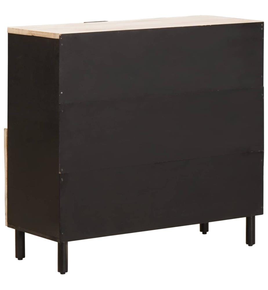 Buffet avec stockage Finition Lavage Blanc 80 x 33 x 75 cm