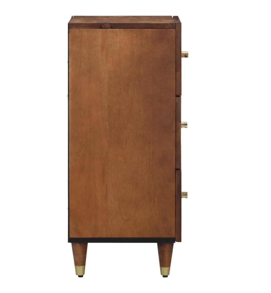 Buffet avec tiroir Marron 40 x 33 x 75 cm Bois de mangue massif