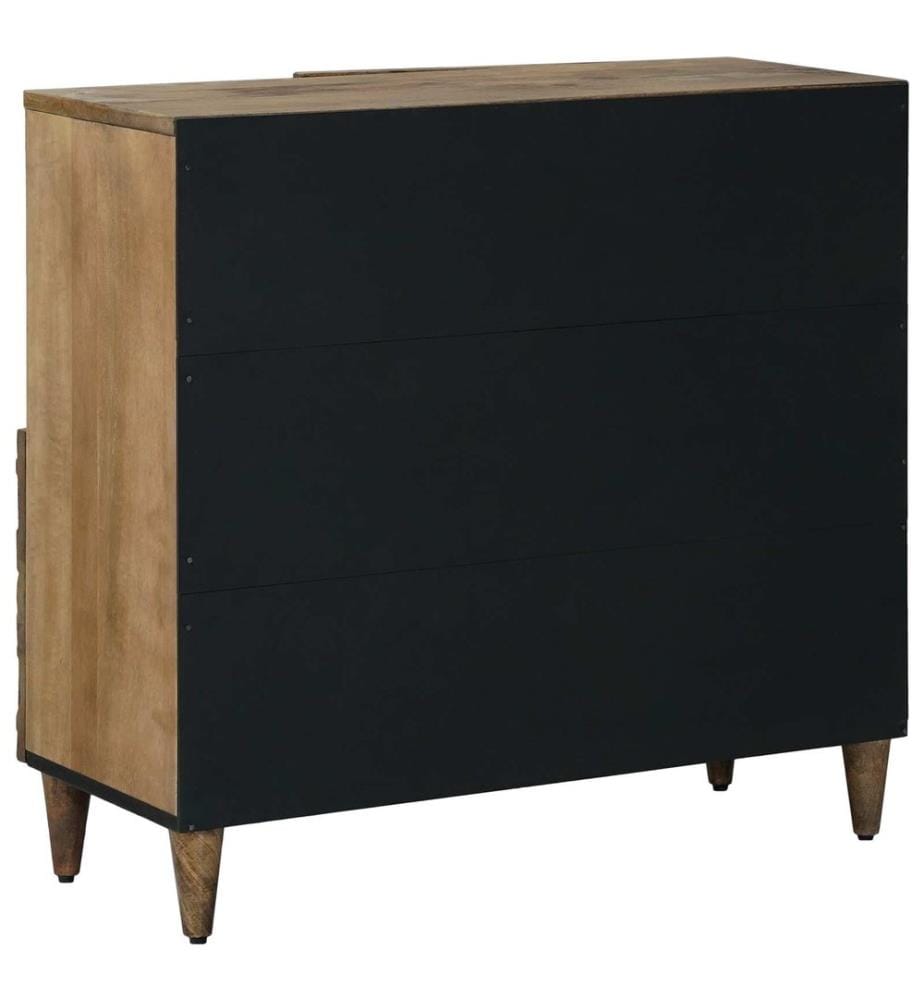 Buffet Marron 80 x 33,5 x 75 cm Bois de mangue massif