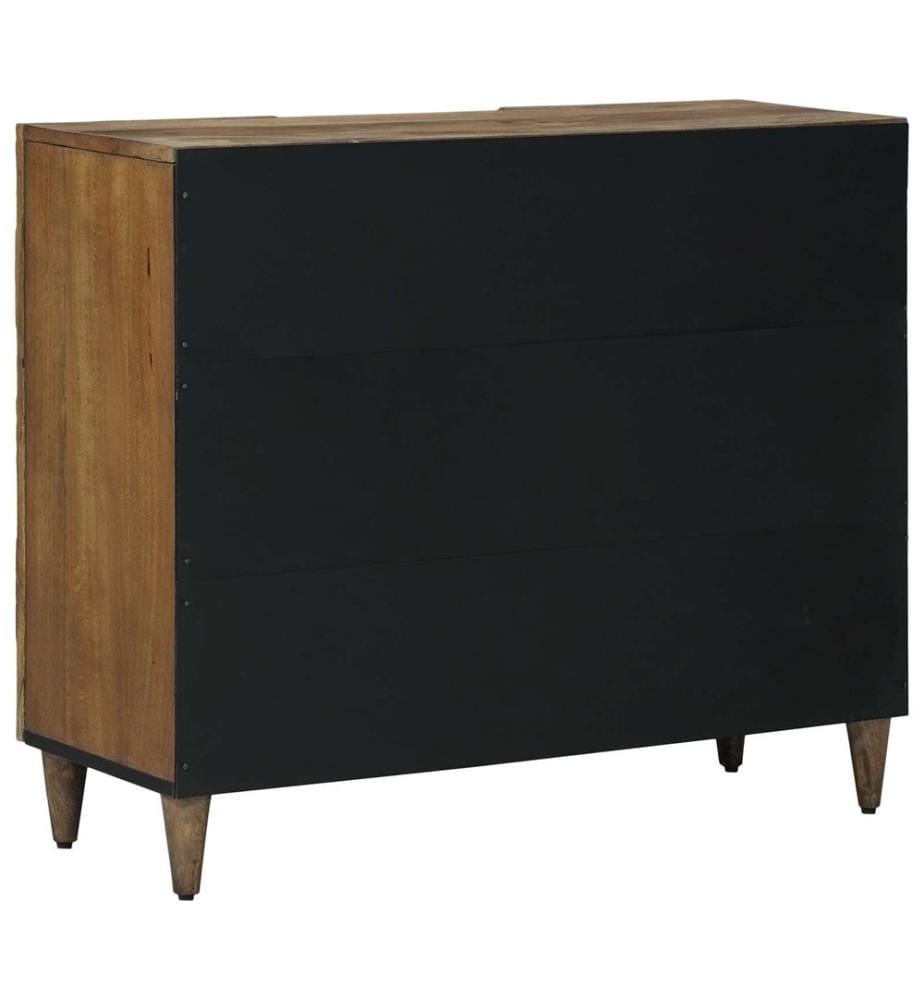 Sideboard mit Regal Braun 90 x 33,5 x 75 cm Massivholz Mango