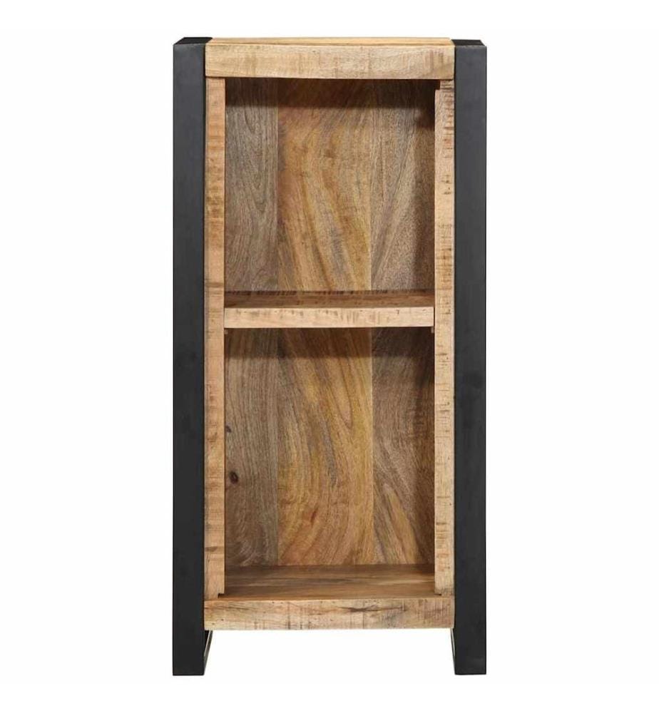 Nachttisch mit Regal Braun 40 x 30 x 80 cm Massivholz Mango