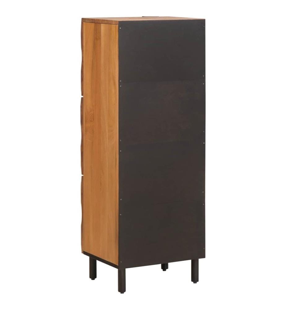 Haut Armoire avec porte Finition Acacia Brun 40 x 33 x 110 cm