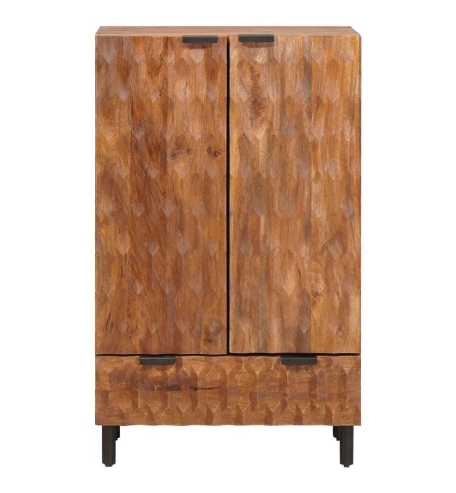 Haut Armoire avec tiroir Finition Acacia Brun 60 x 33 x 100 cm