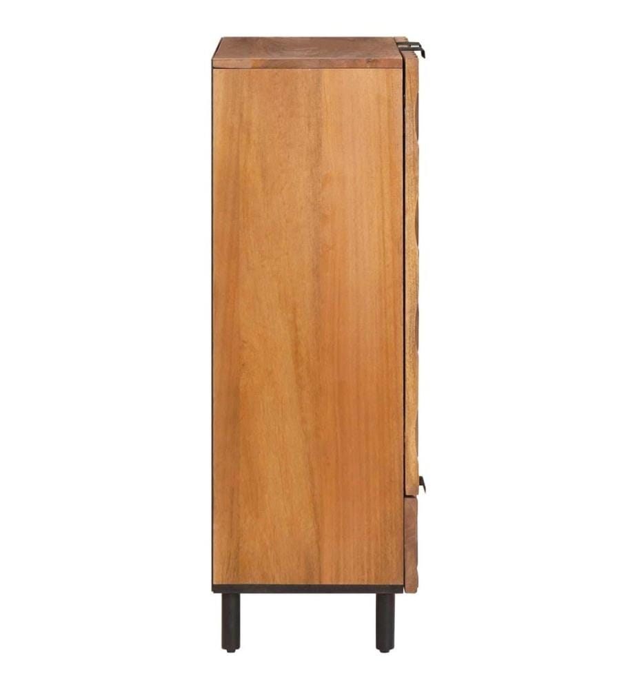 Haut Armoire avec tiroir Finition Acacia Brun 60 x 33 x 100 cm