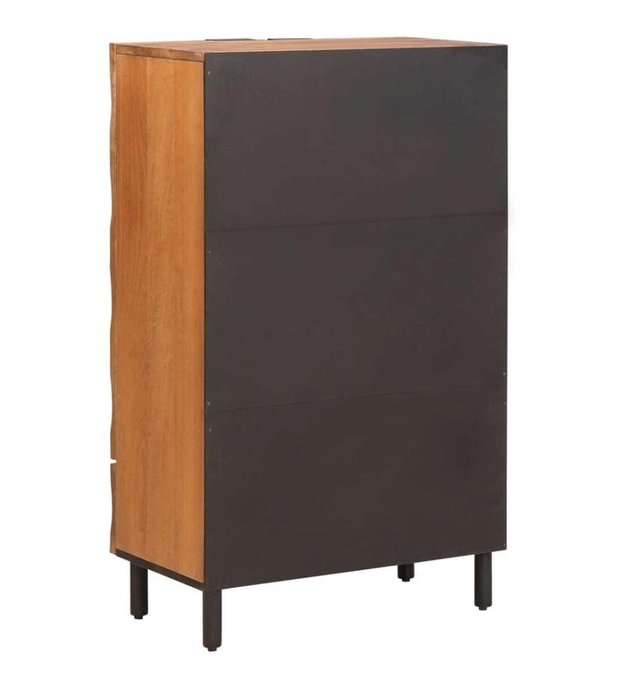 Haut Armoire avec tiroir Finition Acacia Brun 60 x 33 x 100 cm