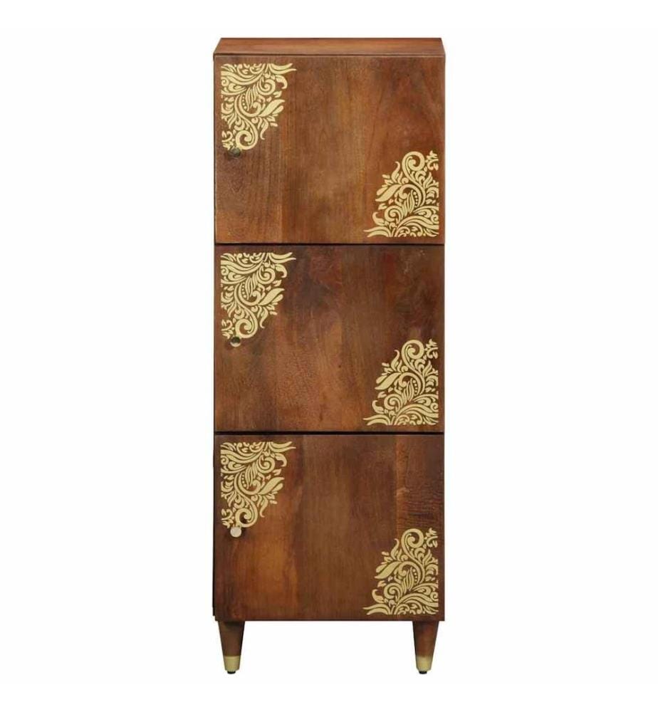 Haut Armoire Marron 40 x 33 x 110 cm Bois de mangue massif