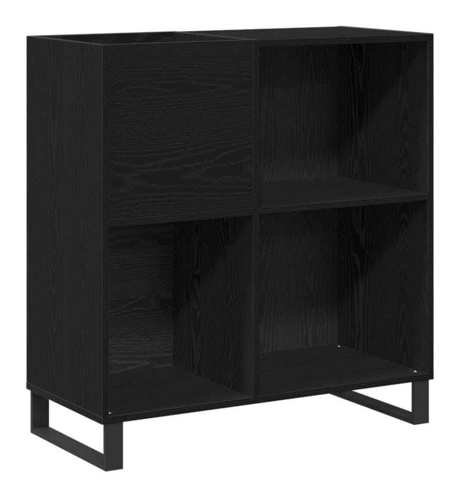 Meuble à vinyles Chêne noir 85 x 38 x 89 cm Bois d'ingénierie
