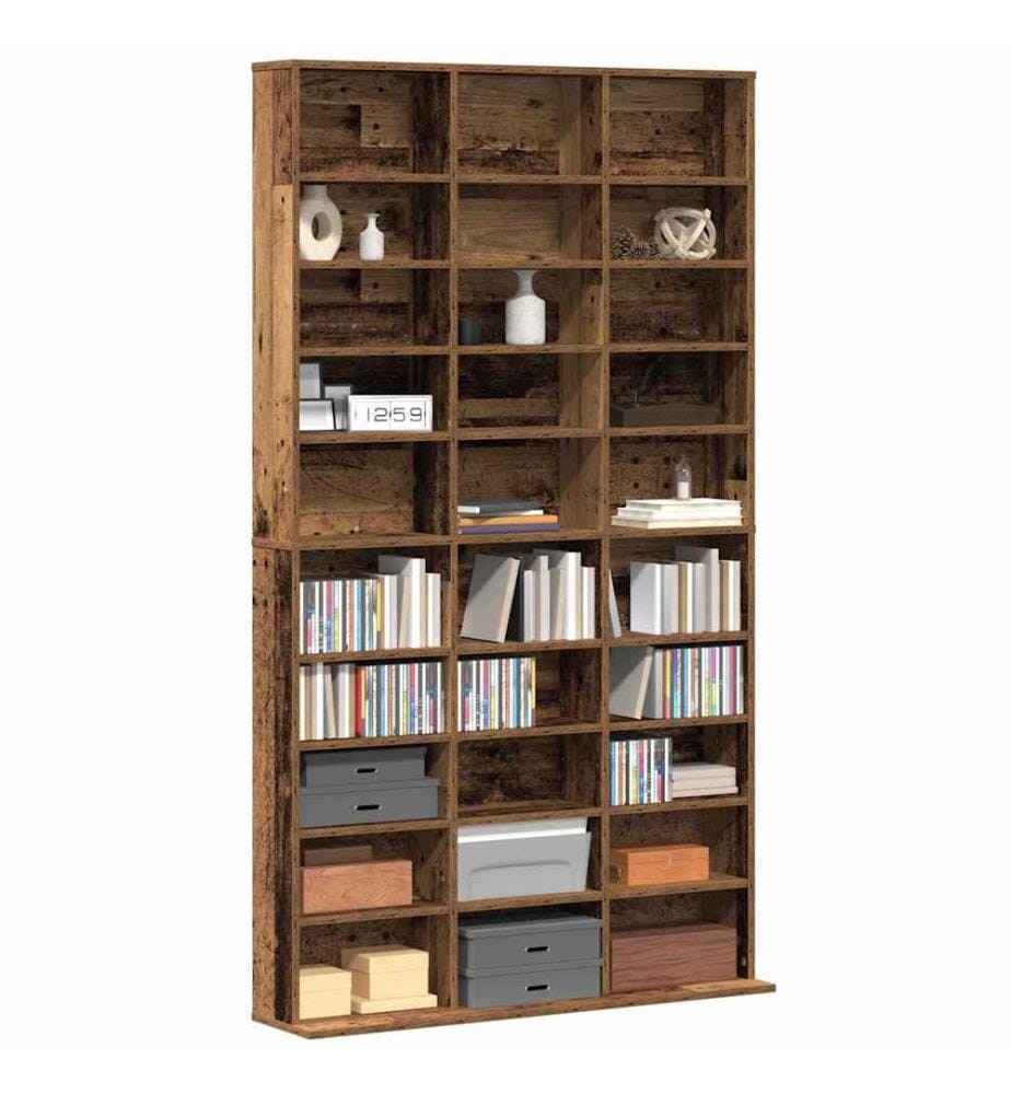 Meuble CD Bois ancien 101 x 23 x 177,5 cm Bois d'ingénierie