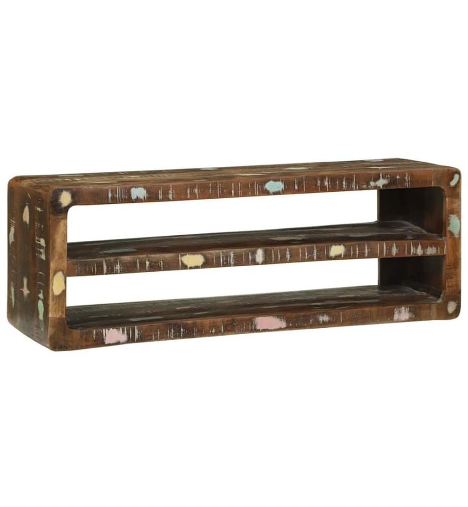 TV-Schränk Mehrfarbig 100 x 32 x 36 cm Massivholz Altholz