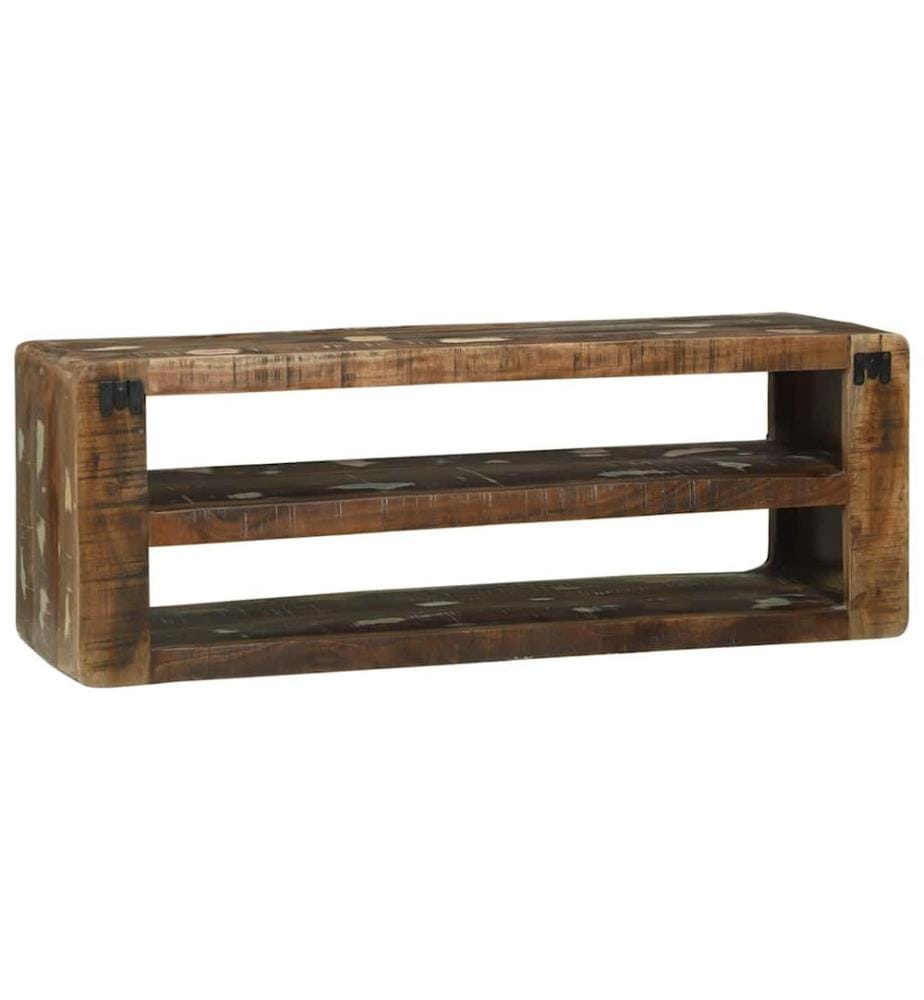 TV-Schränk Mehrfarbig 100 x 32 x 36 cm Massivholz Altholz