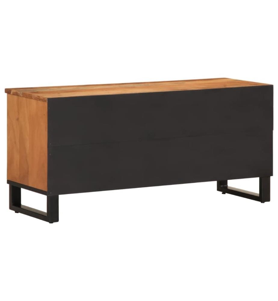 Meuble TV 100x34x46 cm bois d'acacia massif