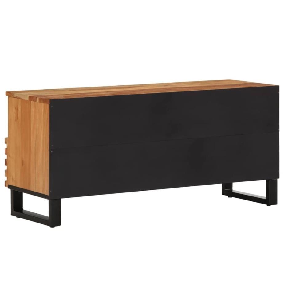 Meuble TV 100x34x46 cm bois d'acacia massif