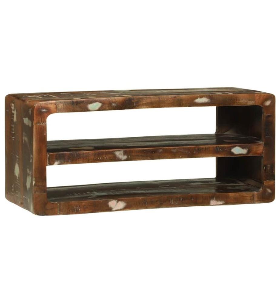 TV-Schränk Mehrfarbig 80 x 32 x 36 cm Massivholz Altholz