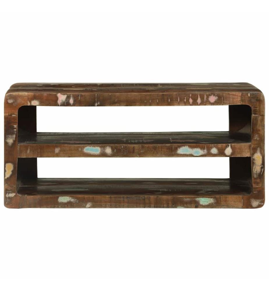 TV-Schränk Mehrfarbig 80 x 32 x 36 cm Massivholz Altholz
