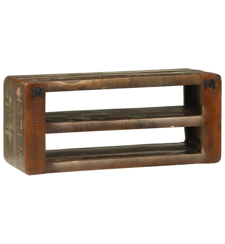 TV-Schränk Mehrfarbig 80 x 32 x 36 cm Massivholz Altholz