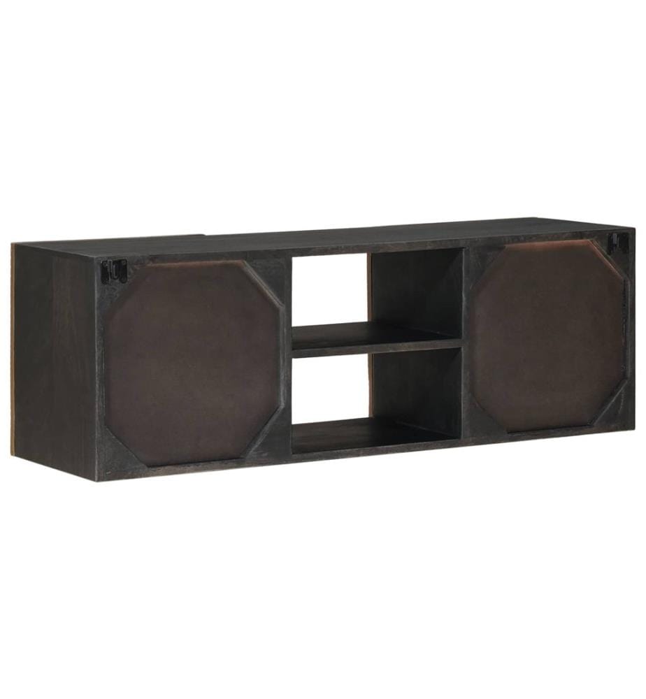 TV-Schränk mit Regal mit Speicher Messing 105 x 30 x 35 cm