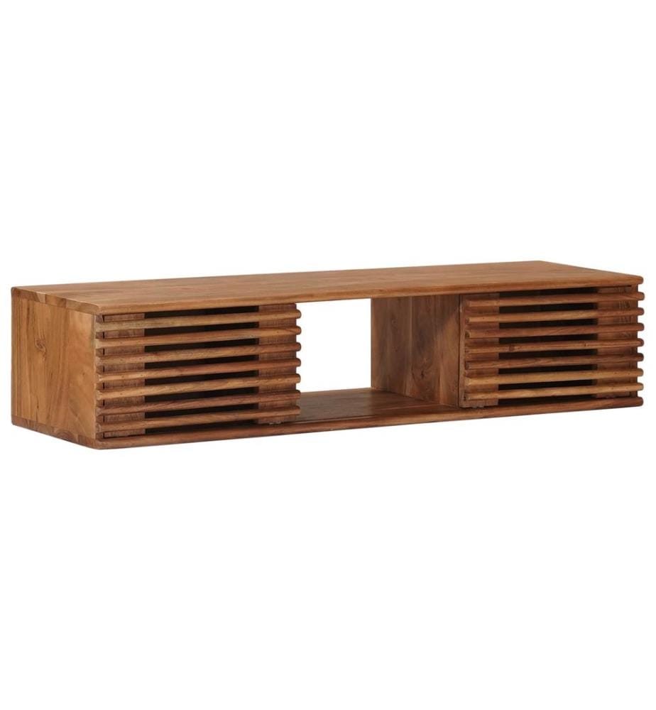 Meuble TV avec stockage avec porte Naturel 105 x 30 x 22,5 cm