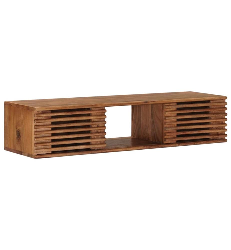 Meuble TV avec stockage avec porte Naturel 105 x 30 x 22,5 cm