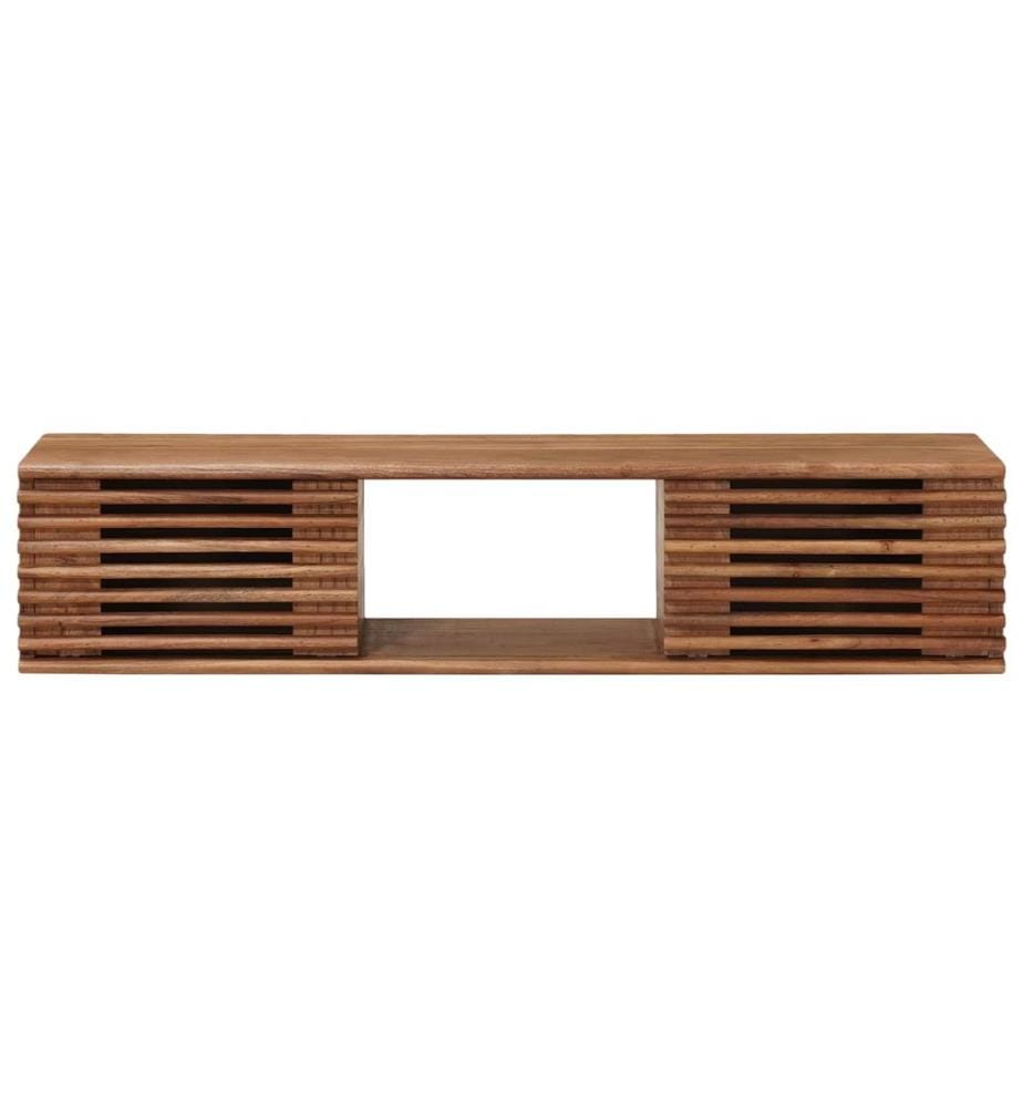 Meuble TV avec stockage avec porte Naturel 105 x 30 x 22,5 cm