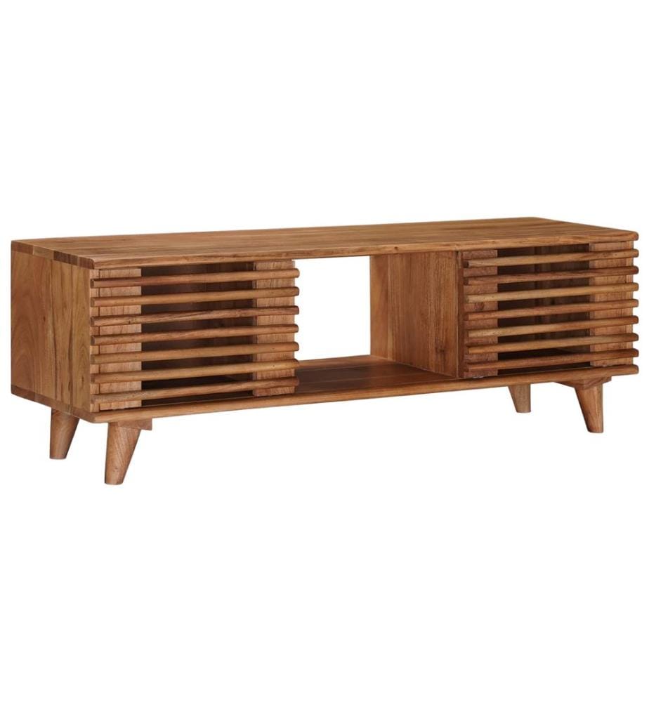 Meuble TV avec stockage avec porte Naturel 105 x 30 x 35 cm