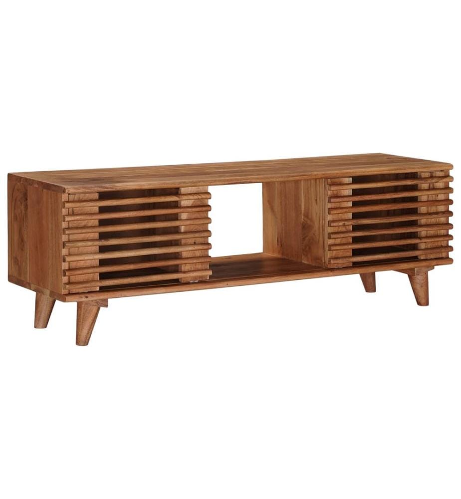 Meuble TV avec stockage avec porte Naturel 105 x 30 x 35 cm