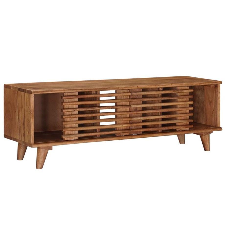 Meuble TV avec stockage avec porte Naturel 105 x 30 x 35 cm