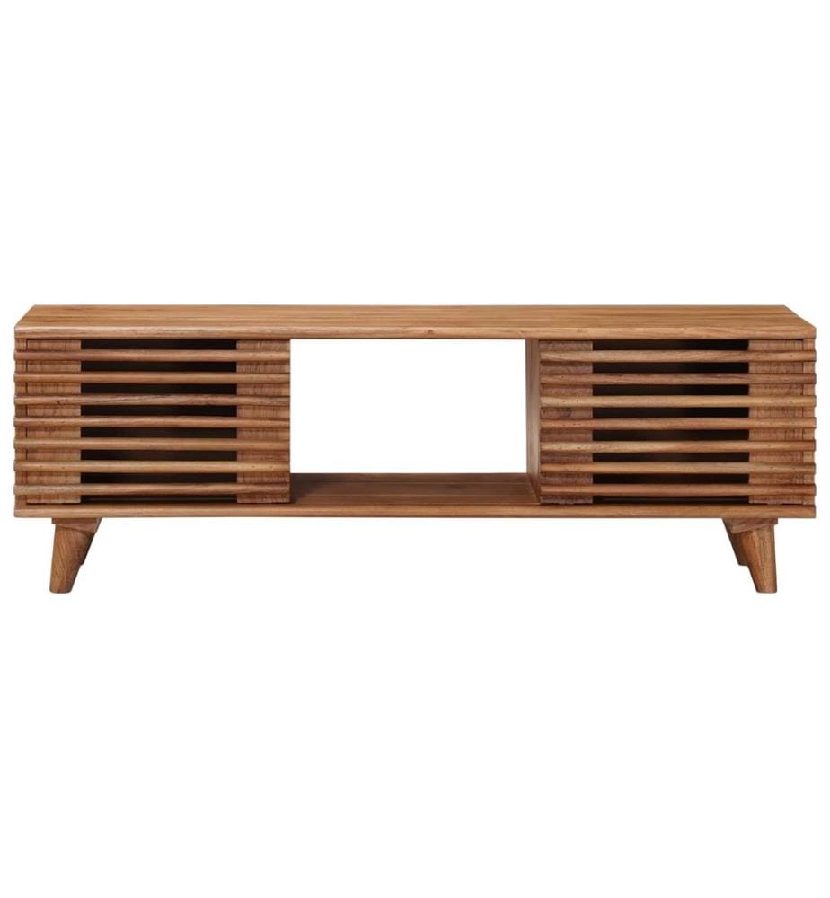 Meuble TV avec stockage avec porte Naturel 105 x 30 x 35 cm