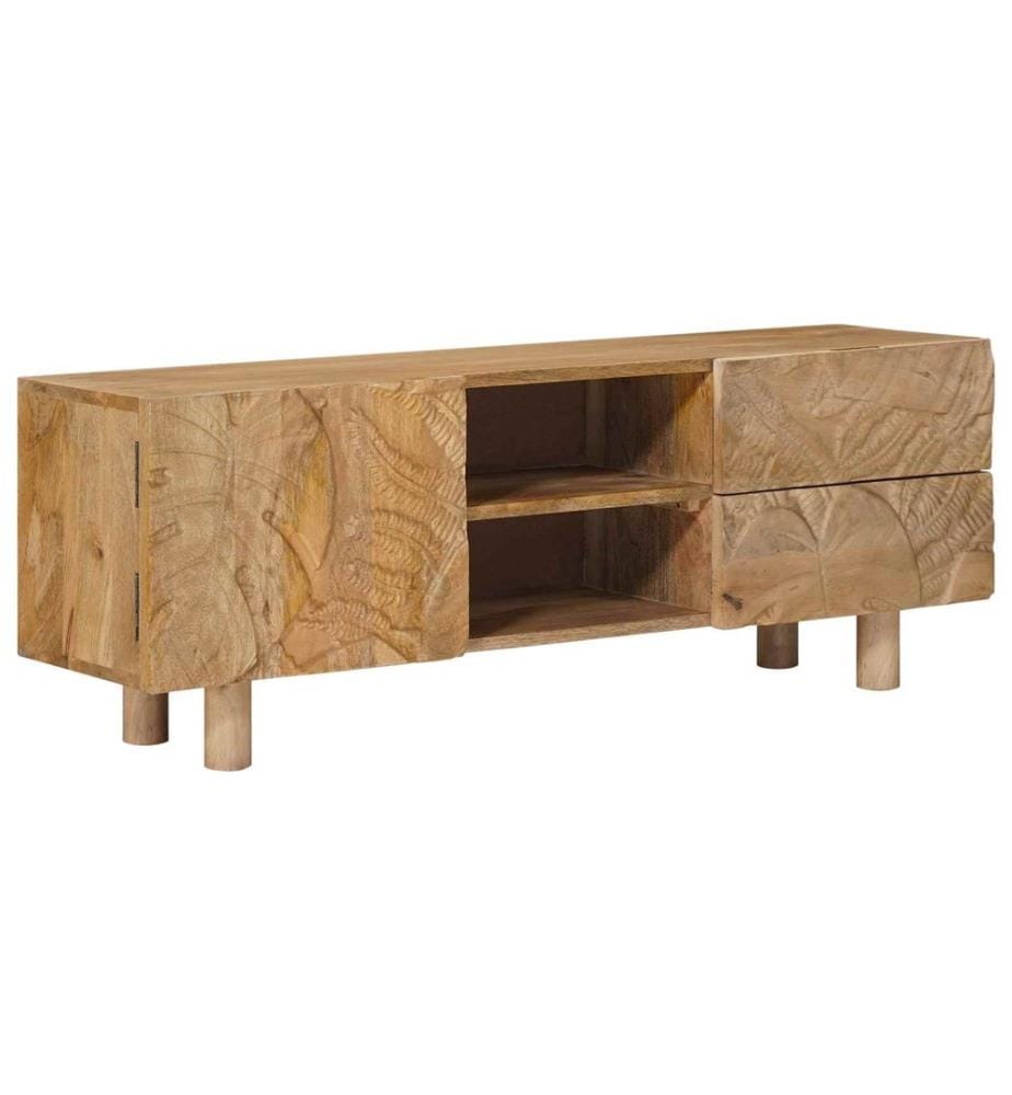 TV-Schränk mit Schubladen mit Regal mit Tür 110 x 30 x 40 cm