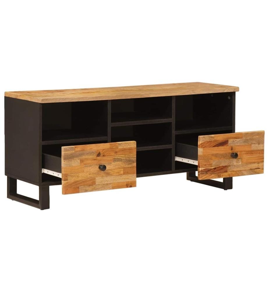 Meuble TV Corona Marron 100 x 33 x 46 cm Bois de mangue massif