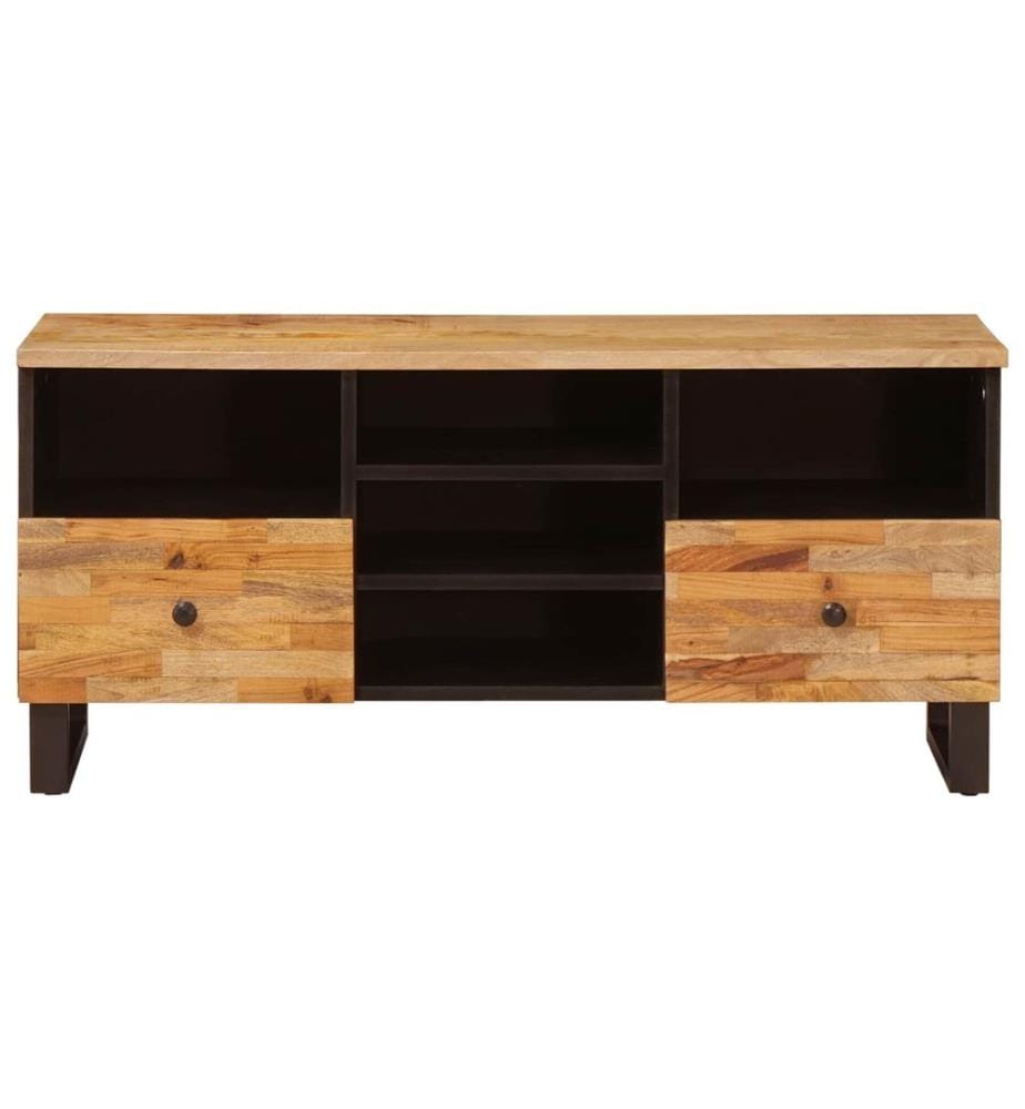 Meuble TV Corona Marron 100 x 33 x 46 cm Bois de mangue massif