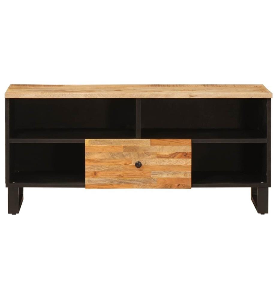 Meuble TV Marron 100 x 33 x 46 cm Bois de mangue massif
