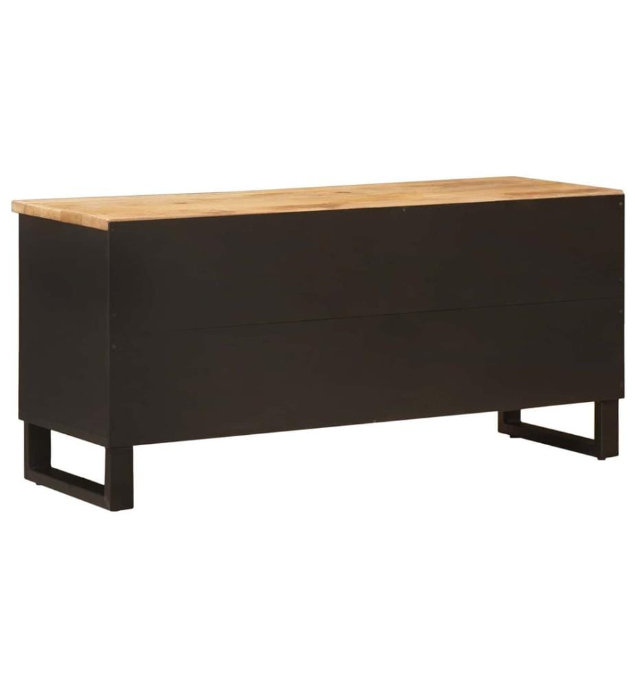 Meuble TV Marron 100 x 33 x 46 cm Bois de mangue massif