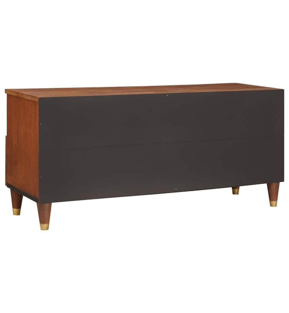 TV-Schränk mit Regal Braun 100 x 33,5 x 46 cm Massivholz Mango