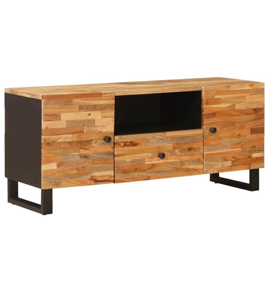 Meuble TV Marron 105 x 33 x 46 cm Bois de mangue massif