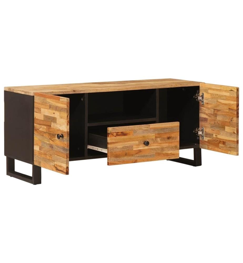 Meuble TV Marron 105 x 33 x 46 cm Bois de mangue massif