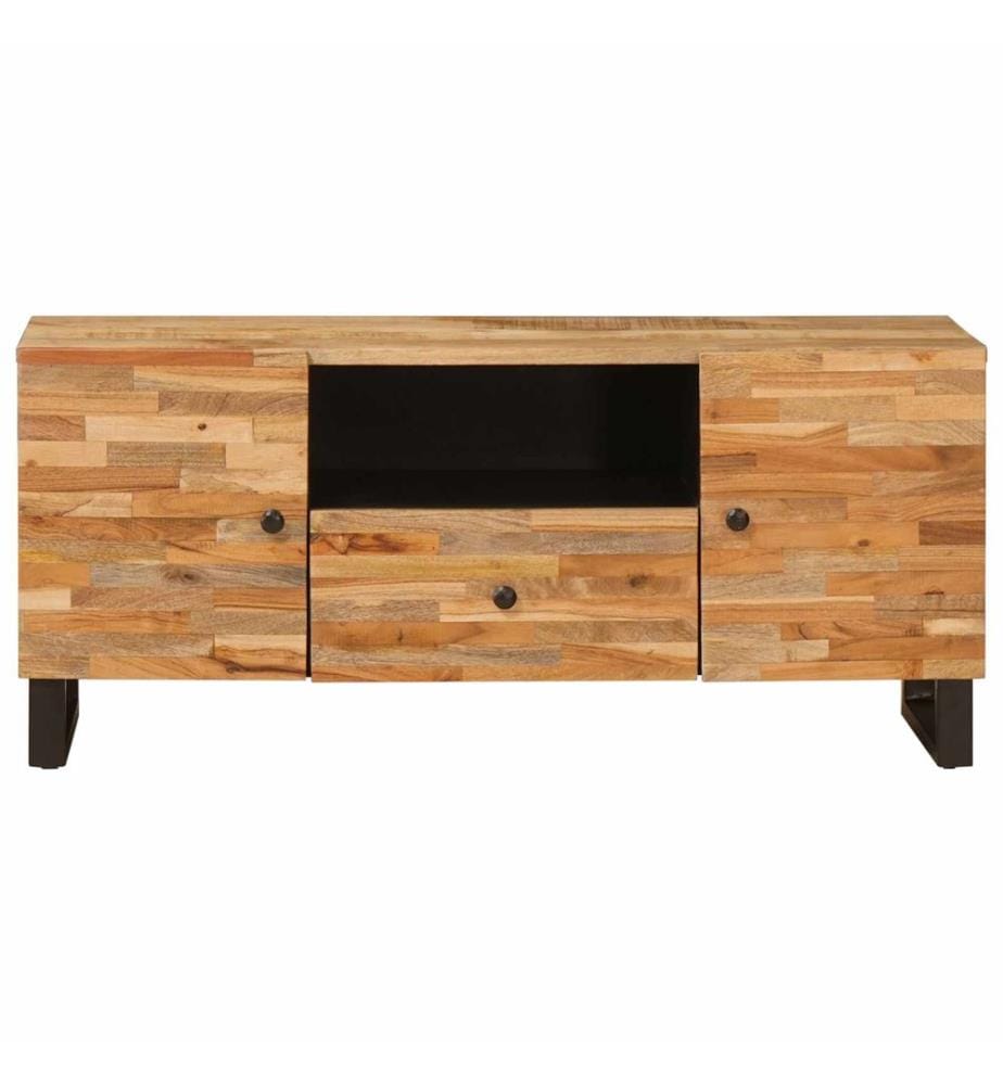 Meuble TV Marron 105 x 33 x 46 cm Bois de mangue massif