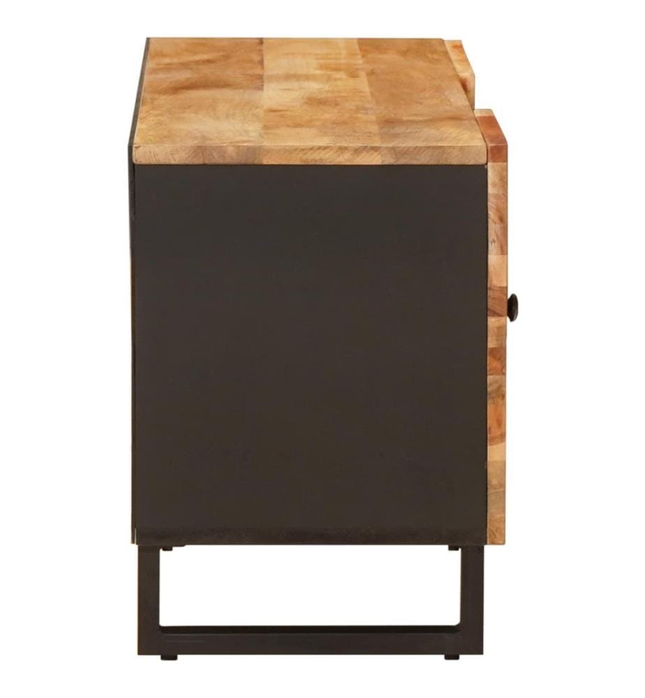 Meuble TV Marron 105 x 33 x 46 cm Bois de mangue massif