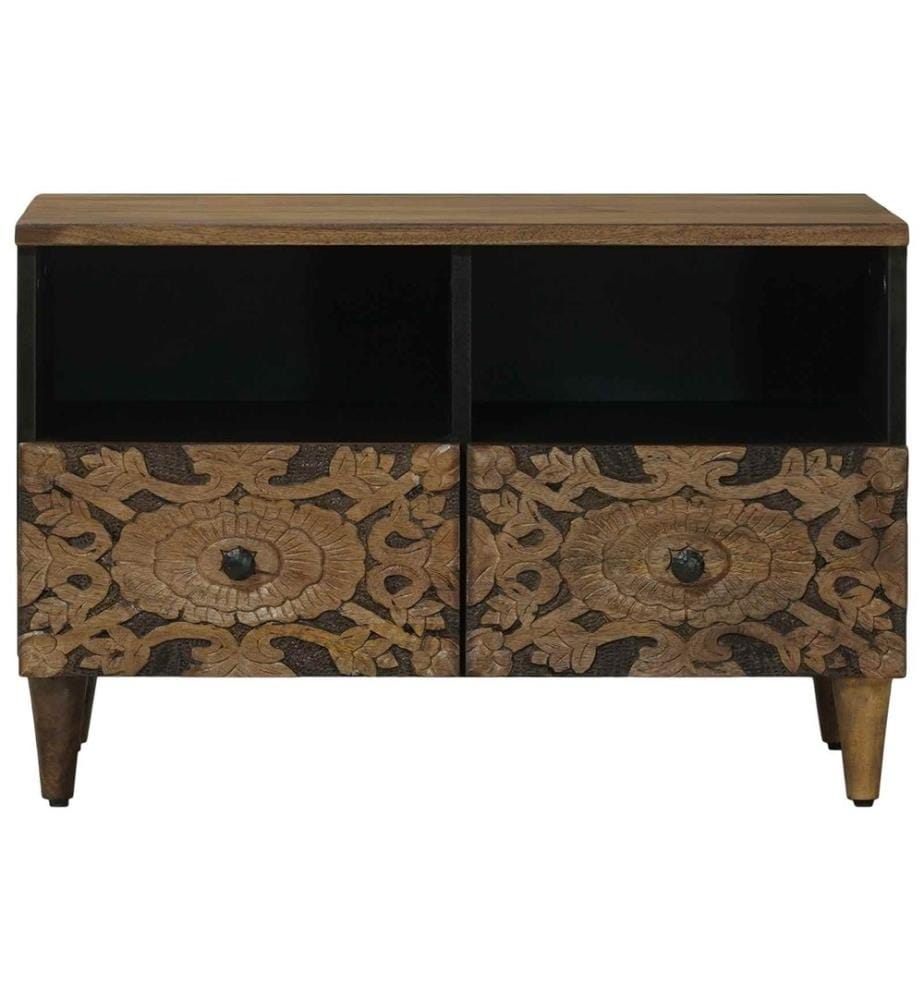 TV-Schränk Braun 70 x 33,5 x 46 cm Massivholz Mango