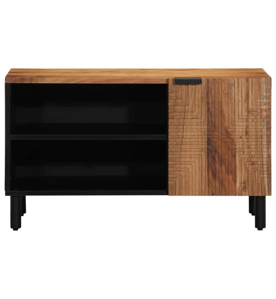 Meuble TV Marron 80 x 33 x 46 cm Bois de mangue massif