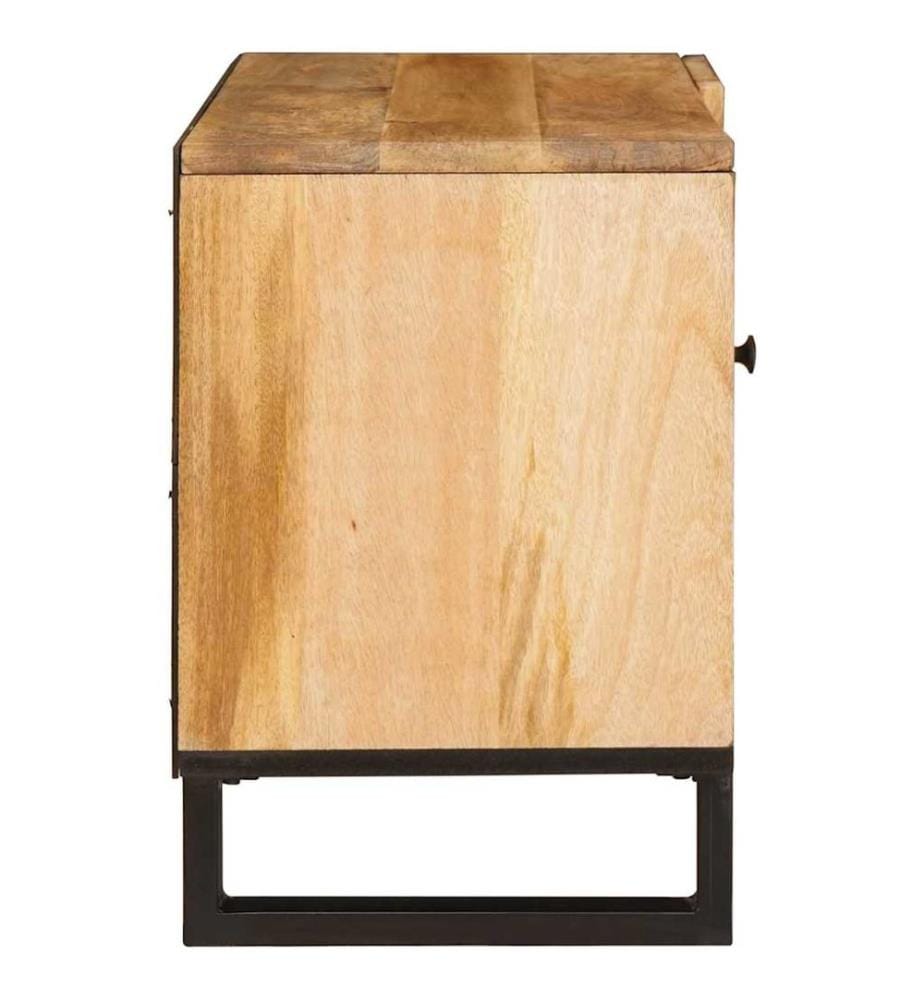 Meuble TV Marron 80 x 33 x 46 cm Bois de mangue massif