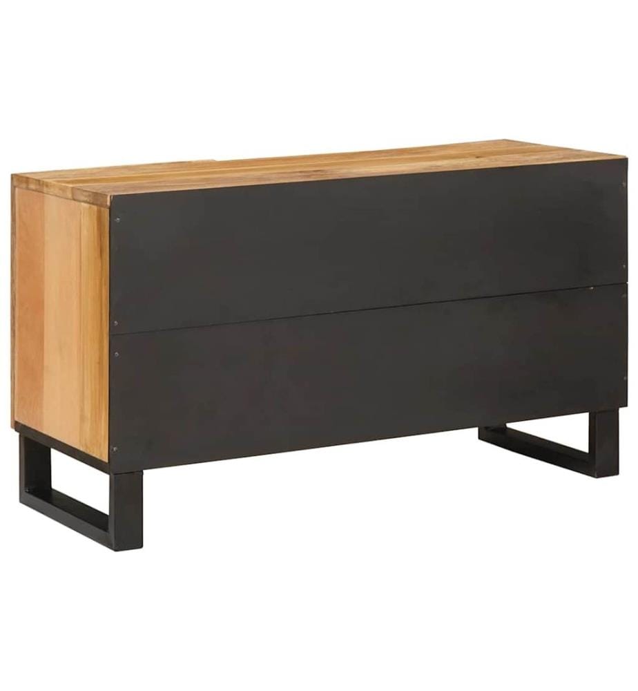 Meuble TV Marron 80 x 33 x 46 cm Bois de mangue massif