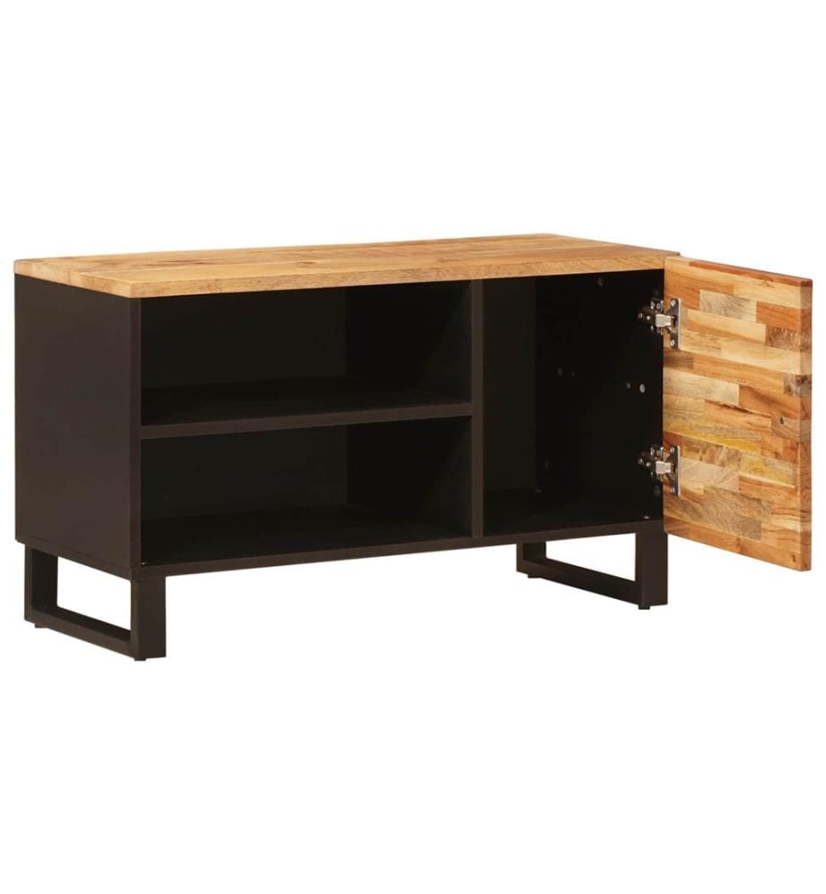 Meuble TV Marron 80 x 33 x 46 cm Bois de mangue massif