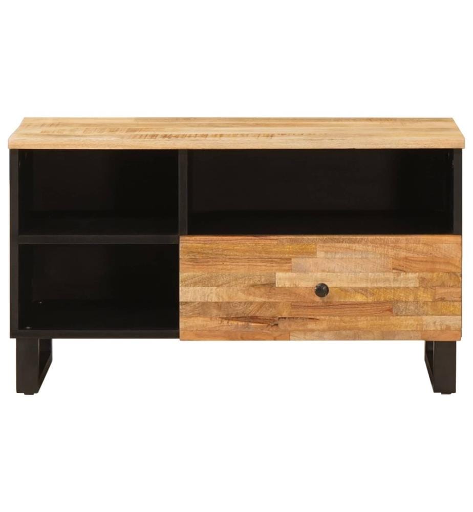Meuble TV Marron 80 x 33 x 46 cm Bois de mangue massif