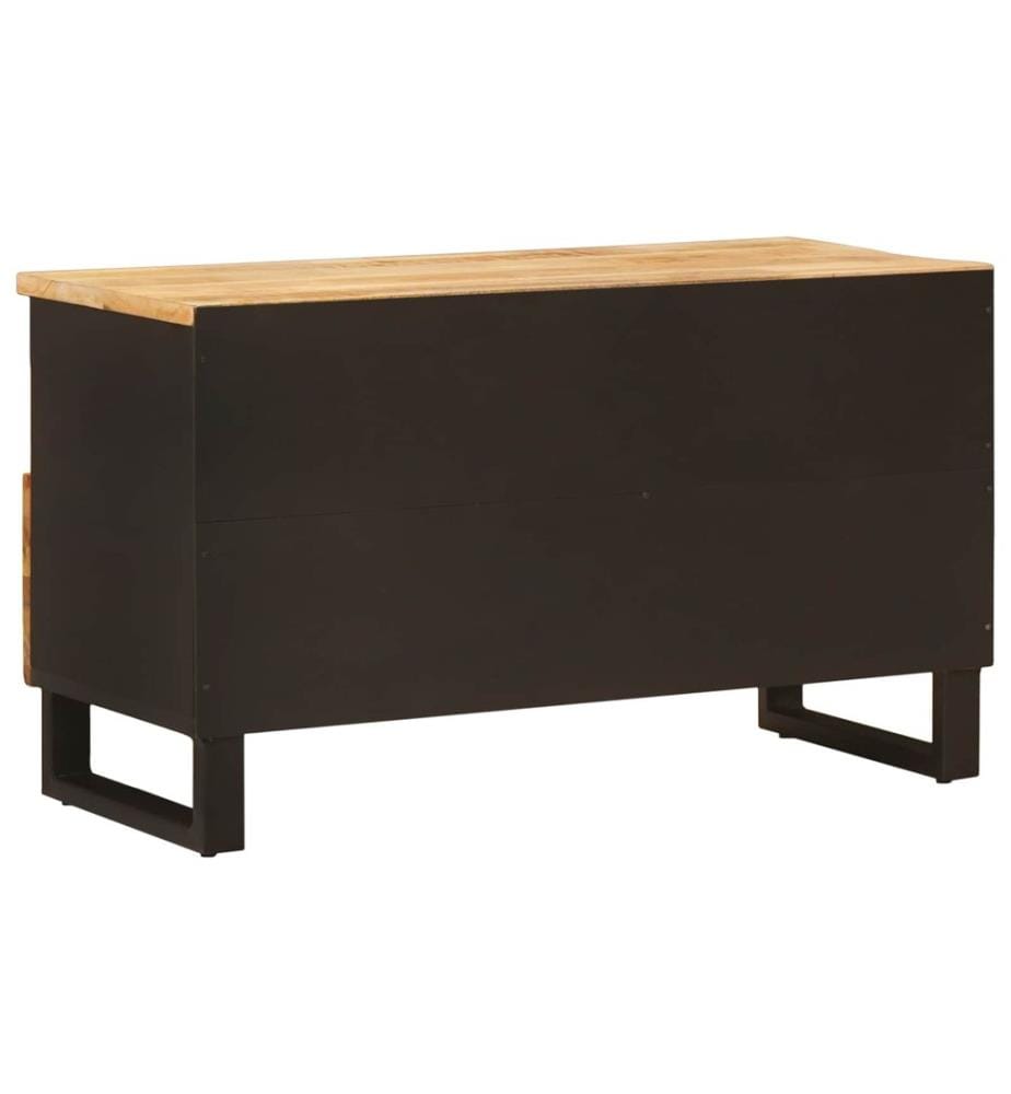 Meuble TV Marron 80 x 33 x 46 cm Bois de mangue massif