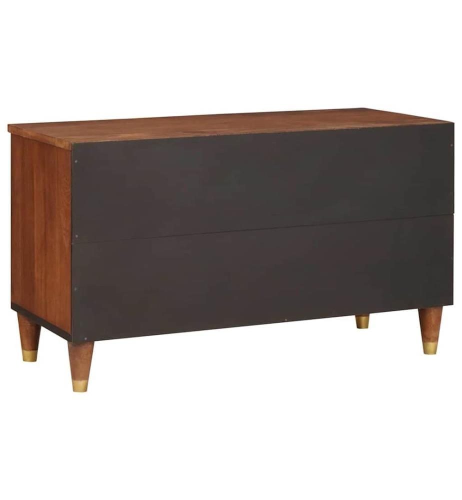 Meuble TV Marron 80 x 33,5 x 46 cm Bois de mangue massif