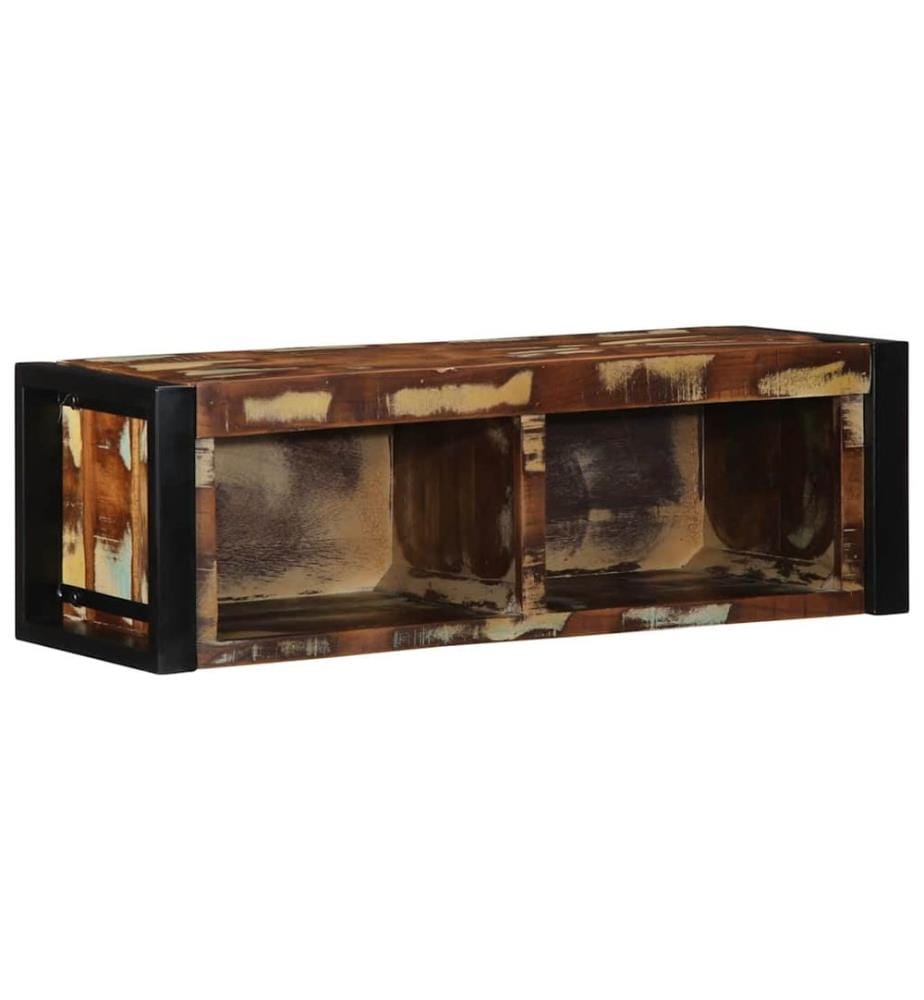 TV-Schrank Mehrfarbig 80x30x25 cm Altholz Massiv