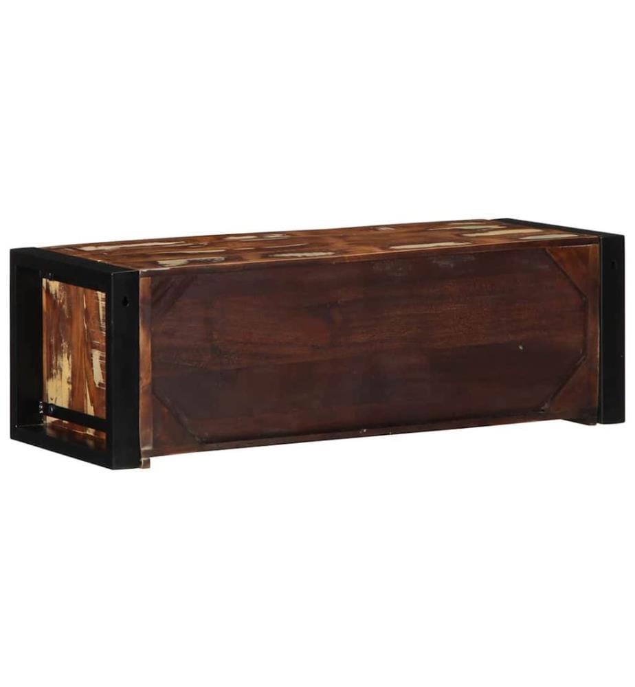 TV-Schrank Mehrfarbig 80x30x25 cm Altholz Massiv