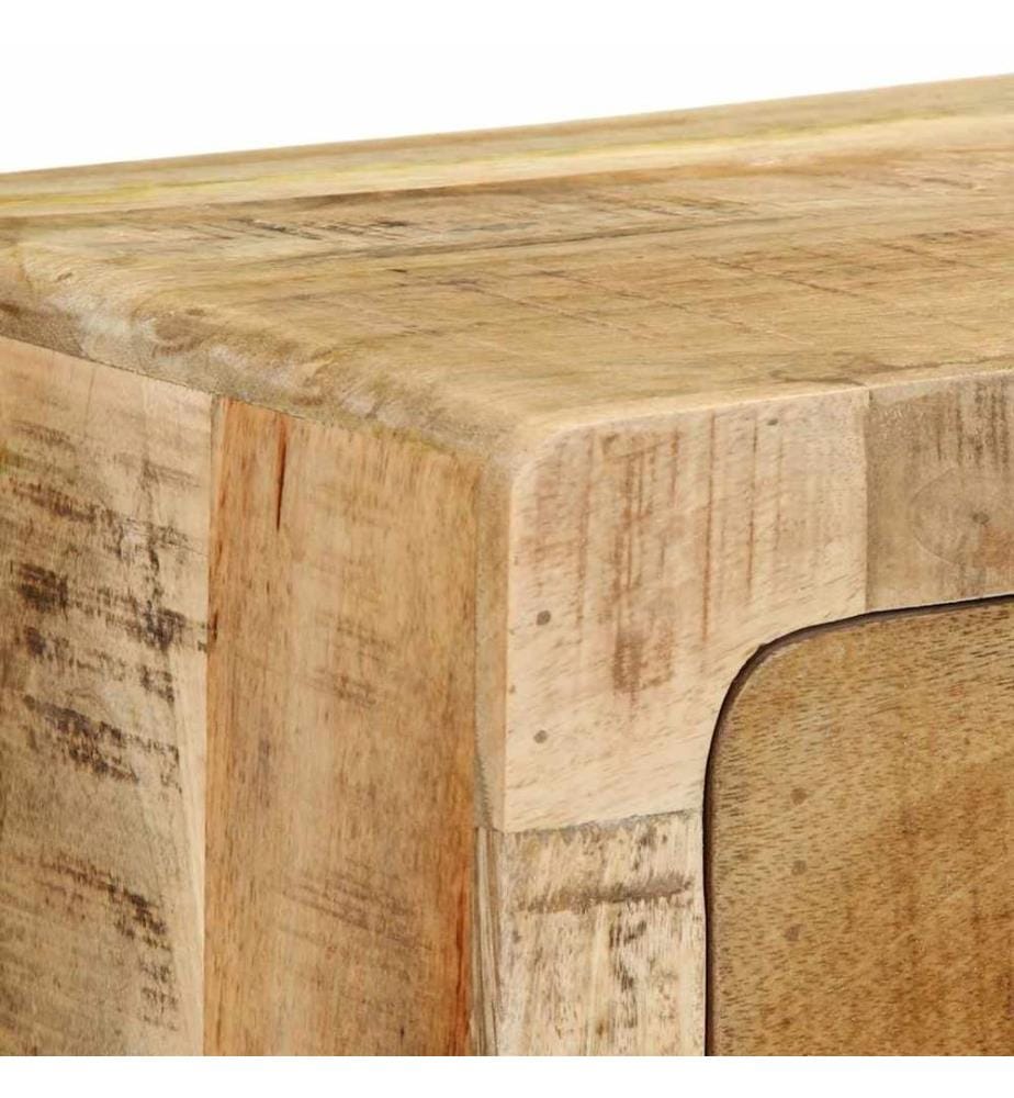 TV-Wandschrank 100x32x25 cm Raues Massivholz Mango